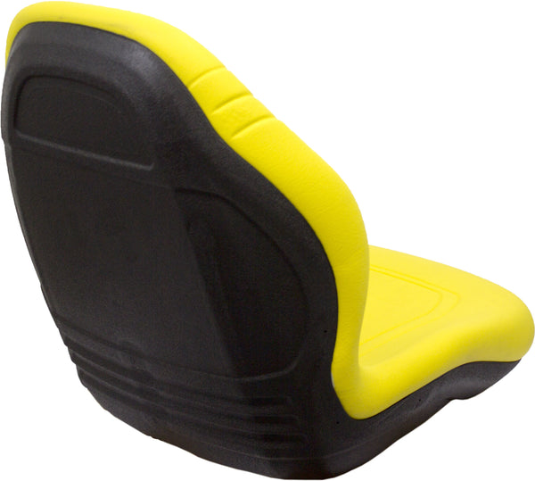 AGCO Lawn Mower Replacement Bucket Seat - Fits Various Models - Yellow Vinyl