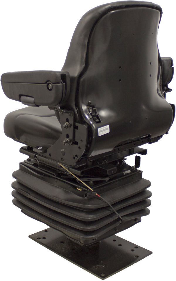 Case Loader/Backhoe Replacement Seat & Air Suspension - Fits Various Models - Black Vinyl