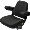 International Harvester 86-88 Series Tractor Replacement Seat & Mechanical Suspension - Fits Various Models - Black Cloth