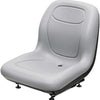 Case Loader/Backhoe Replacement Bucket Seat - Fits Various Models - Gray Vinyl