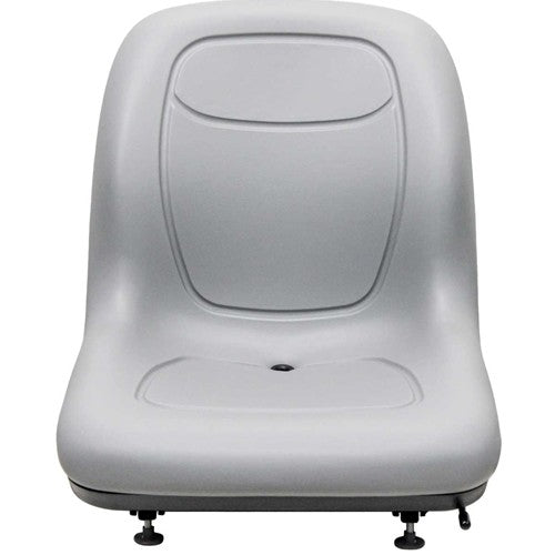 Case Loader/Backhoe Replacement Bucket Seat - Fits Various Models - Gray Vinyl