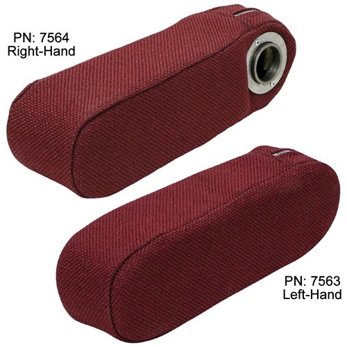 Case/Case IH/International Harvester/Massey Ferguson/Versatile Replacement LH Armrest - Burgundy Cloth