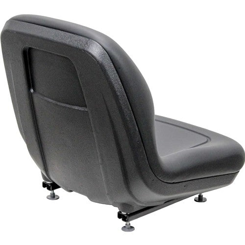 Case Loader/Backhoe Replacement Bucket Seat - Fits Various Models - Black Vinyl