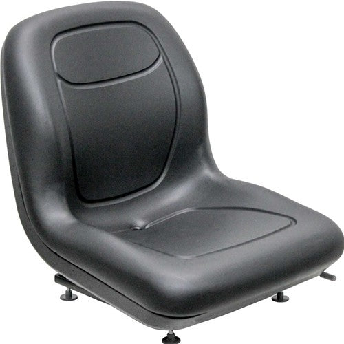 Case Loader/Backhoe Replacement Bucket Seat - Fits Various Models - Black Vinyl