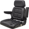 International Harvester Tractor Replacement Seat Assembly - Fits Various Models - Black Vinyl