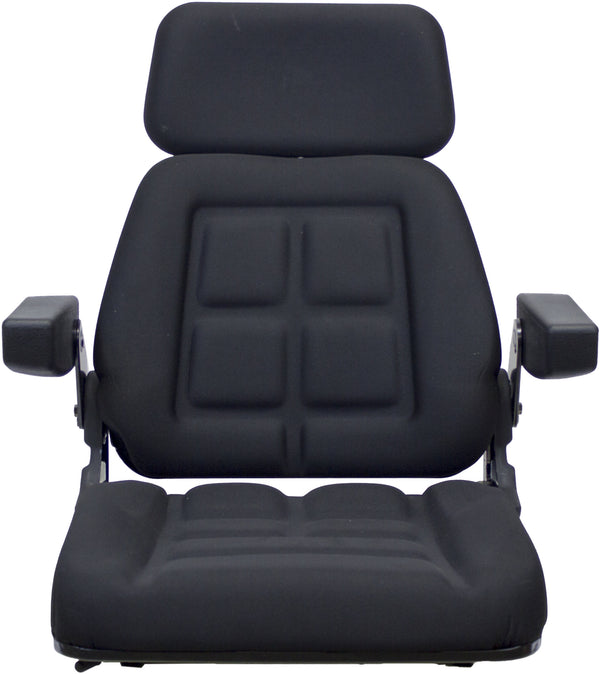 Ford/New Holland Tractor Seat Assembly - Fits Various Models - Black Cloth