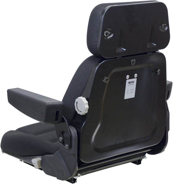 International Harvester Tractor Replacement Seat Assembly - Fits Various Models - Black Cloth