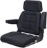 McCormick Tractor Replacement Seat Assembly - Fits Various Models - Black Cloth