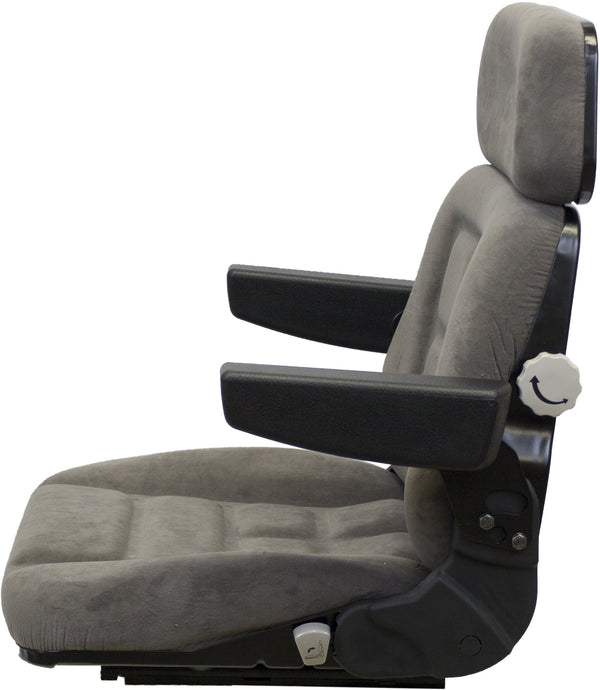 AGCO/AGCO Allis Tractor Seat Assembly - Fits Various Models - Gray Cloth