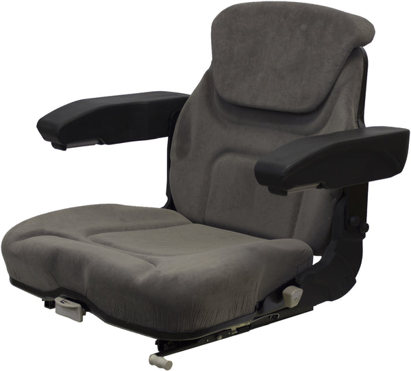 Versatile Tractor Replacement Seat Assembly - Fits Various Models - Gray Cloth