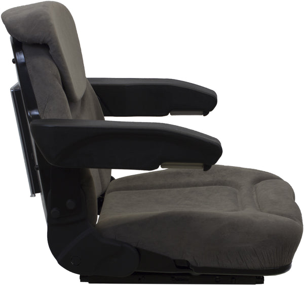 Versatile Tractor Seat Assembly - Fits Various Models - Gray Cloth