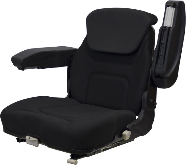 Versatile Tractor Replacement Seat Assembly - Fits Various Models - Black Cloth