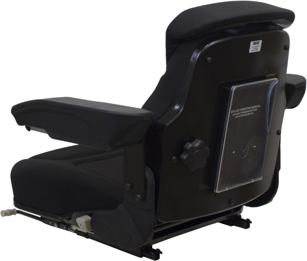 Versatile Tractor Replacement Seat Assembly - Fits Various Models - Black Cloth