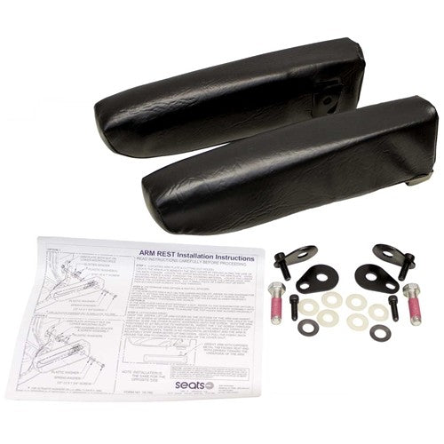 Padded Armrest Kit - Black Vinyl