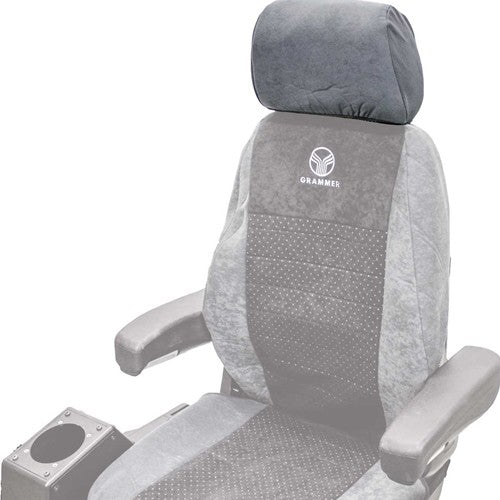 Grammer Seat Cover Replacement Kit - Headrest Extension - Gray Cloth