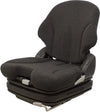 Dixon Lawn Mower Replacement Seat & Air Suspension - Fits Various Models - Black Cloth