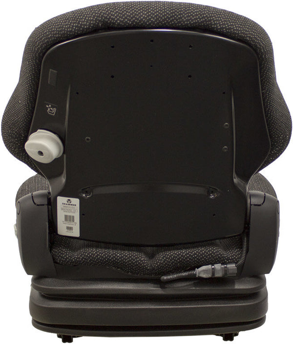 Grasshopper Lawn Mower Seat & Air Suspension - Fits Various Models - Black Cloth