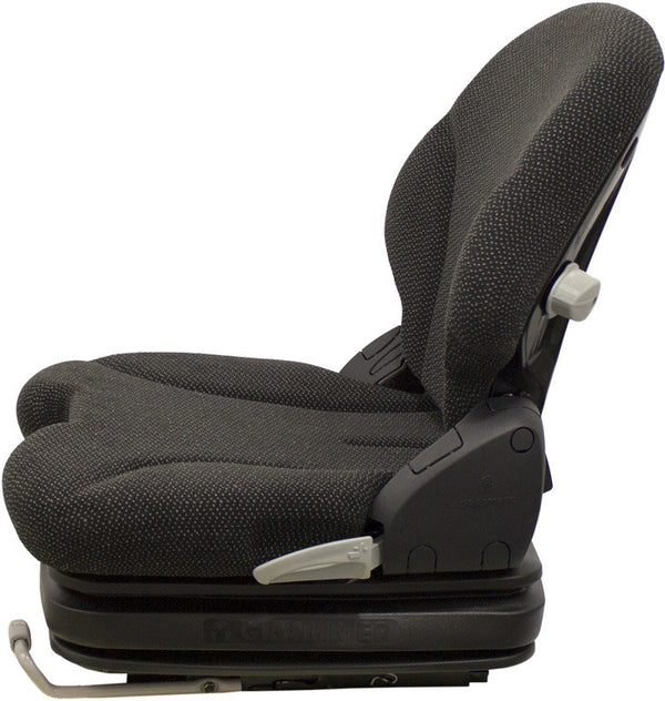 Simplicity Lawn Mower Replacement Seat & Air Suspension - Fits Various Models - Black Cloth