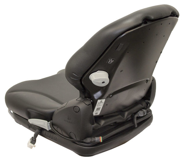 Exmark Lawn Mower Replacement Seat & Air Suspension - Fits Various Models - Black Vinyl