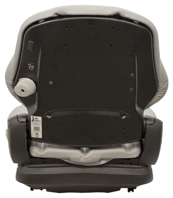 Ariens 2148 Lawn Mower Replacement Seat & Mechanical Suspension - Gray Vinyl