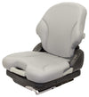 Dixon Lawn Mower Replacement Seat & Mechanical Suspension - Fits Various Models - Gray Vinyl