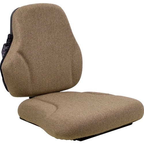 John Deere 7020-9000T Series Tractor and Sprayer Replacement Instructional Seat - Fits Various Models - Brown Cloth