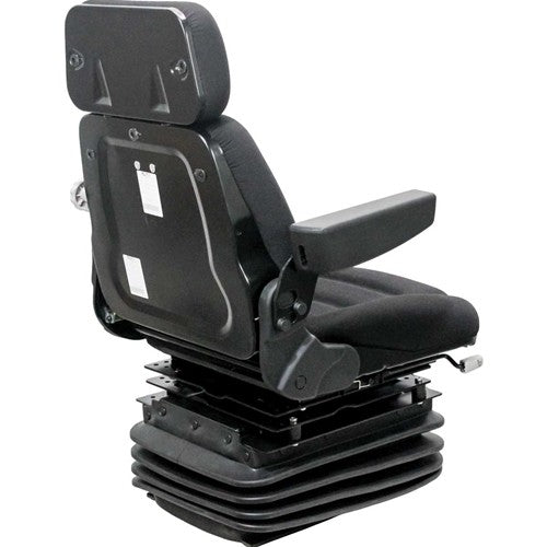 Allis Chalmers 8000 Series Tractor Replacement Seat & Mechanical Suspension - Fits Various Models - Black Cloth