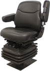 John Deere Loader/Backhoe Replacement Seat & Air Suspension - Fits Various Models - Black Vinyl