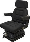 McCormick Tractor Seat & Mechanical Suspension - Fits Various Models - Black Cloth