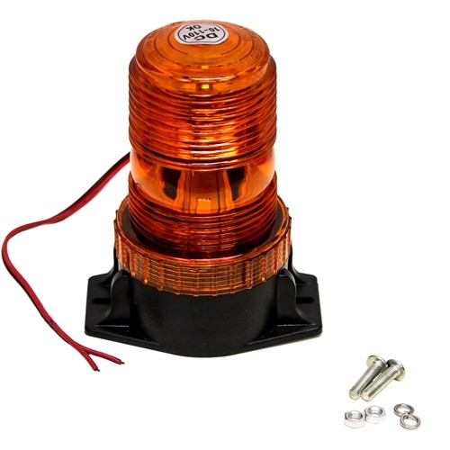 LED Amber Warning Beacon Light with Fixed Mount