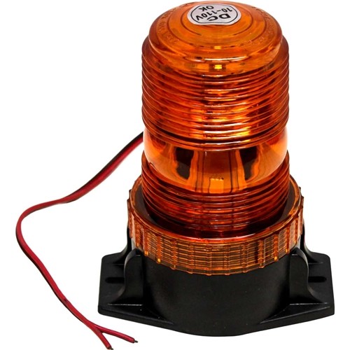 LED Amber Warning Beacon Light with Fixed Mount