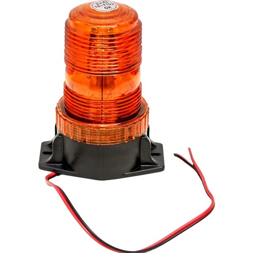 LED Amber Warning Beacon Light with Fixed Mount