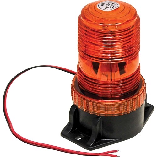 LED Amber Warning Beacon Light with Fixed Mount