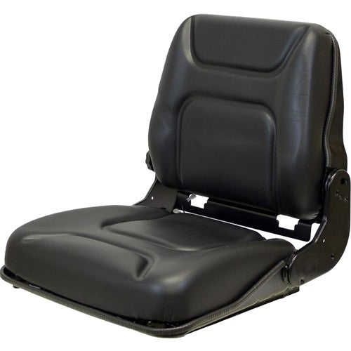 Bomag Roller Replacement Seat & Mechanical Semi-Suspension - Fits Various Models - Black Vinyl