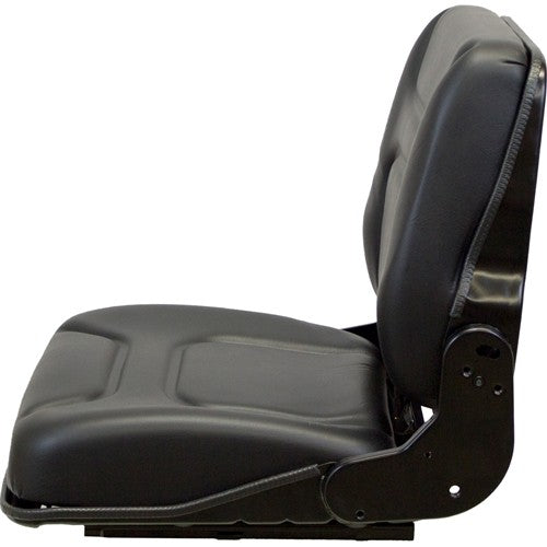 Bomag Roller Replacement Seat & Mechanical Semi-Suspension - Fits Various Models - Black Vinyl