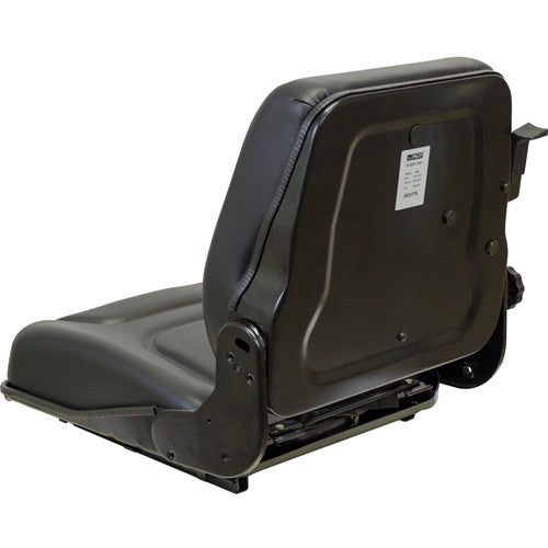 Bomag Roller Replacement Seat & Mechanical Semi-Suspension - Fits Various Models - Black Vinyl