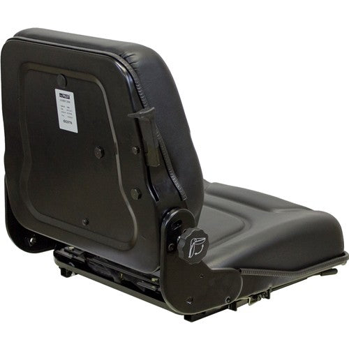 Bomag Roller Replacement Seat & Mechanical Semi-Suspension - Fits Various Models - Black Vinyl