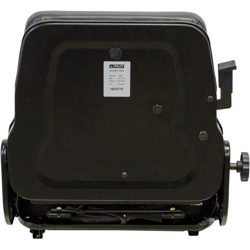 Hyster H50XM Forklift Seat & Mechanical Semi-Suspension - Black Vinyl