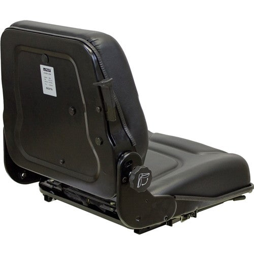 Hyster H50XM Forklift Seat & Mechanical Semi-Suspension - Black Vinyl