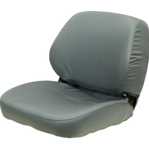 Case Tractor Replacement Seat Assembly - Fits Various Models - Gray Cloth