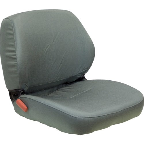 Case Tractor Replacement Seat Assembly - Fits Various Models - Gray Cloth