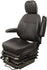 Case Articulated Dump Truck Replacement Seat & Mechanical Suspension - Fits Various Models - Black Vinyl