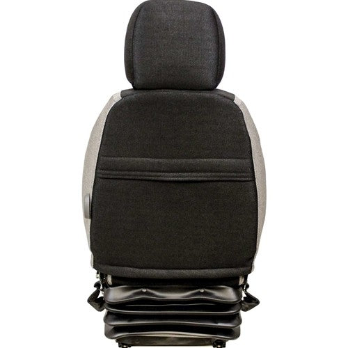 Daewoo Wheel Loader Replacement Seat & Mechanical Suspension - Fits Various Models - Gray Cloth