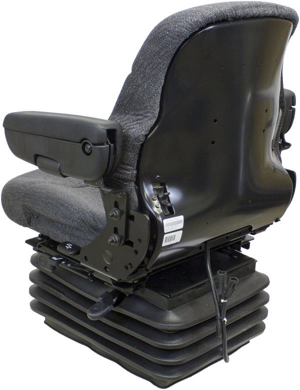 Case IH Tractor Replacement Seat & Air Suspension - Fits Various Models - Gray Cloth