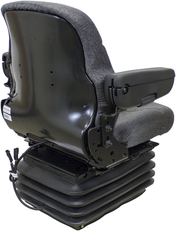 Case IH Tractor Replacement Seat & Air Suspension - Fits Various Models - Gray Cloth