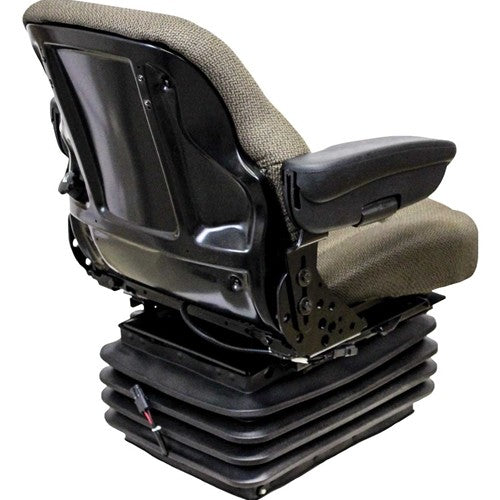 Case IH Tractor Replacement Seat & Air Suspension - Fits Various Models - Brown Cloth