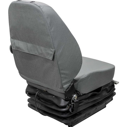 Doosan Articulated Dump Truck Seat & Air Suspension - Fits Various Models - Gray Cloth