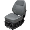 Dresser Dozer Seat & Air Suspension - Fits Various Models - Gray Cloth