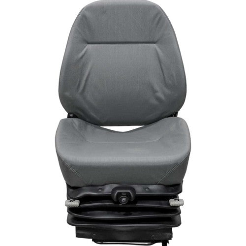 John Deere Motor Grader Seat & Air Suspension - Fits Various Models - Gray Cloth