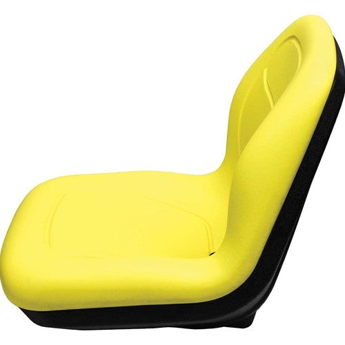 AGCO Lawn Mower Replacement Bucket Seat - Fits Various Models - Yellow Vinyl